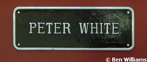image of Peter White nameplate
