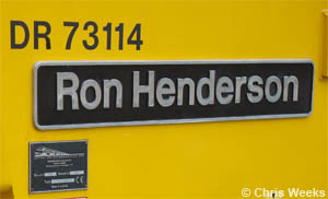 image of Ron Henderson nameplate