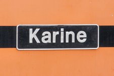 image of Karine nameplate