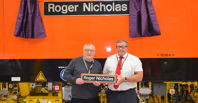 image of Roger Nicholas nameplate