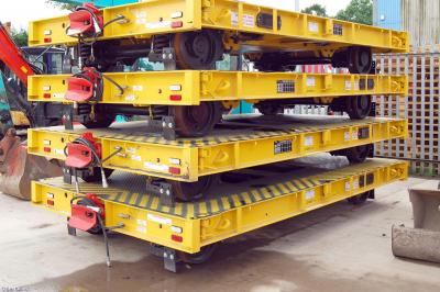image showing a large yellow on-track machine