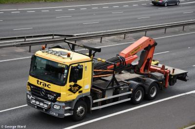 Photo of TRAC SV129 - Mercedes-Benz 2644 Flat Bed with Crane